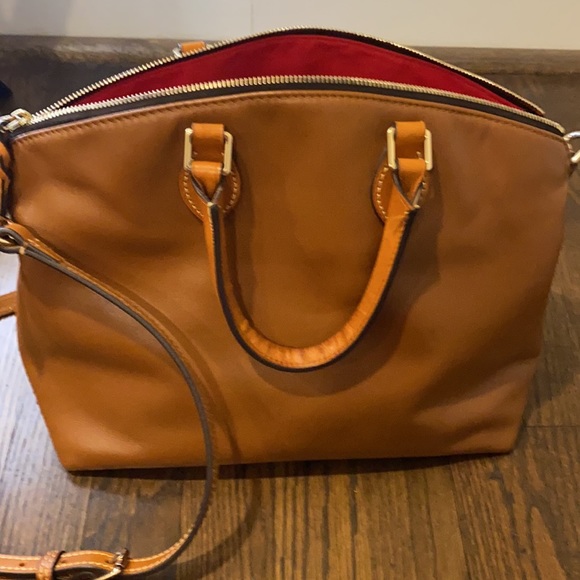 Dooney &Bourke brown leather satchel - Picture 3 of 12